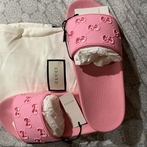 GG Gucci Pink Women Slides